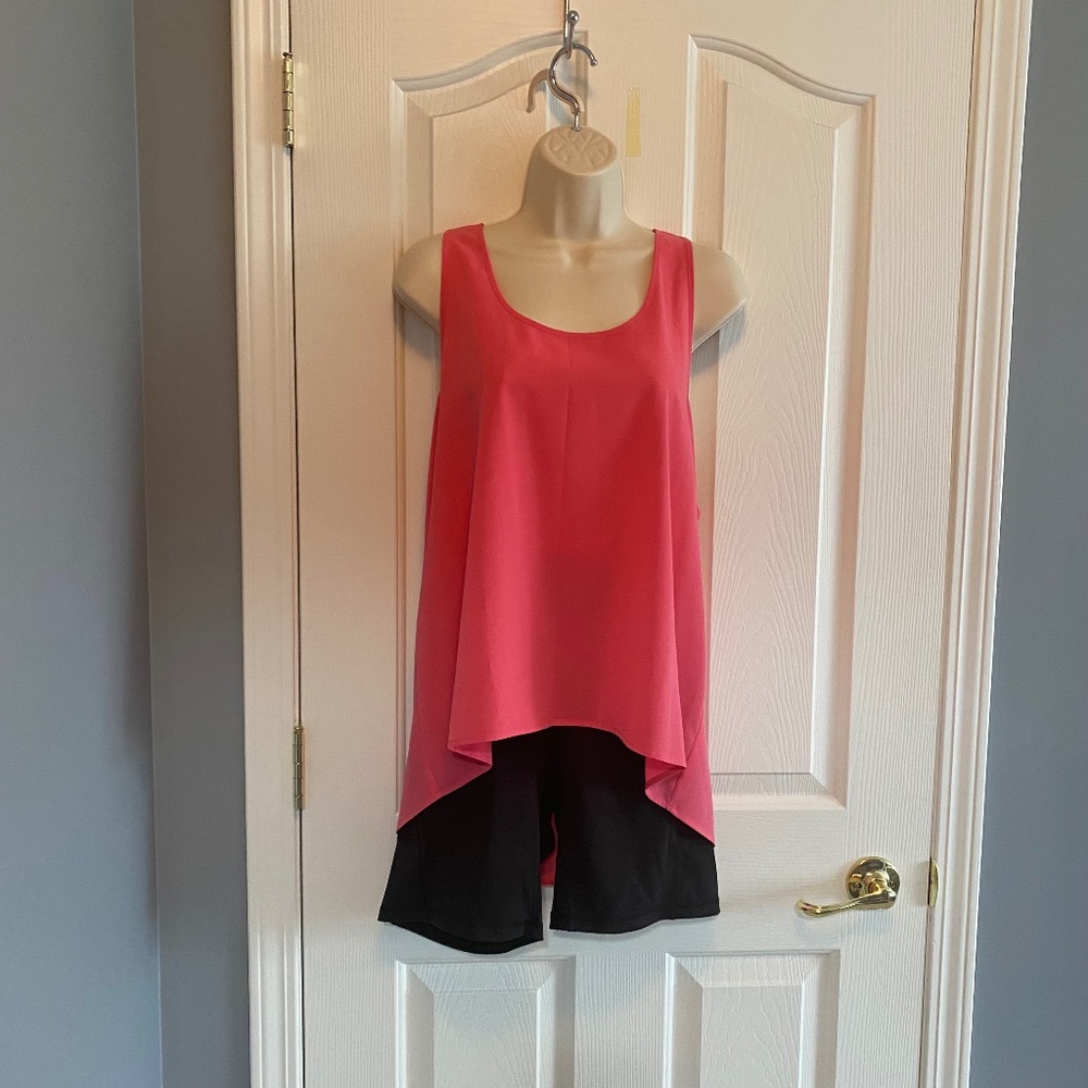 BUY 2 ITEMS GET 1 FREE - Frenchi Pink Racer Back Tank Sz XL